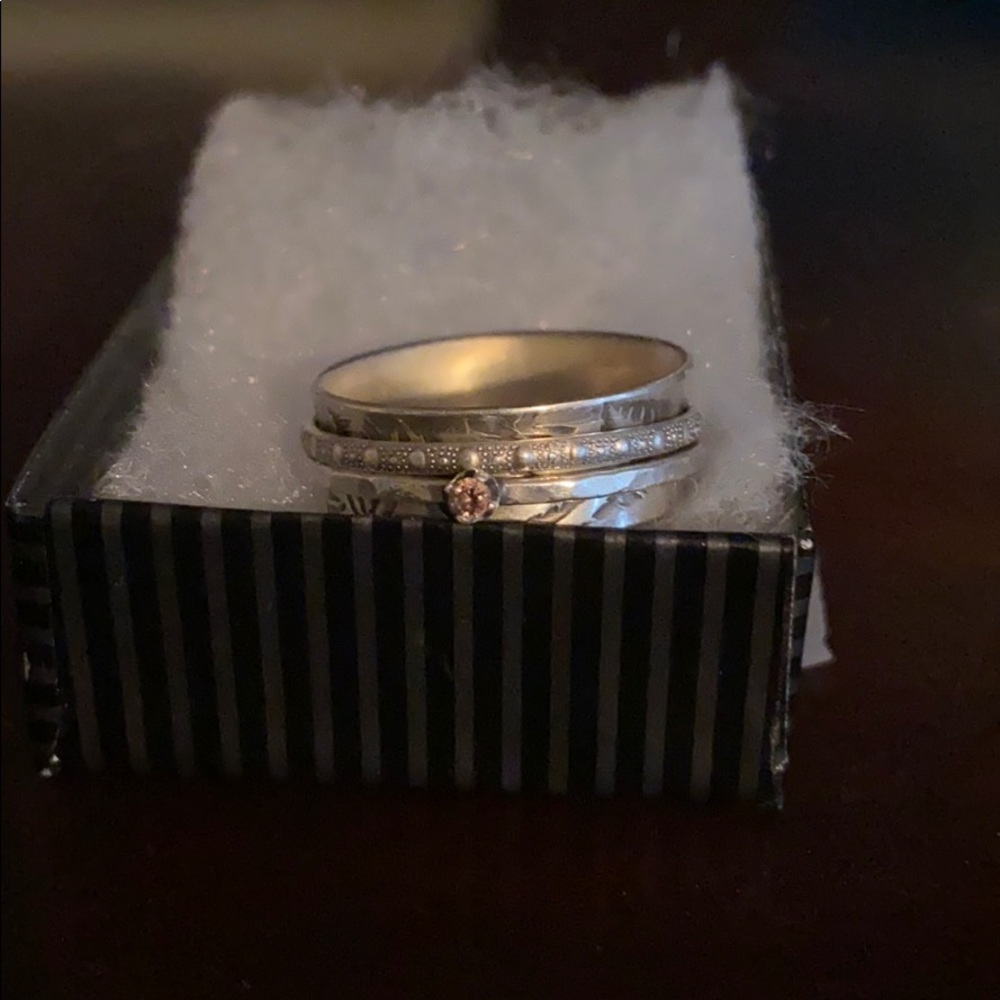 Sterling silver spinner ring